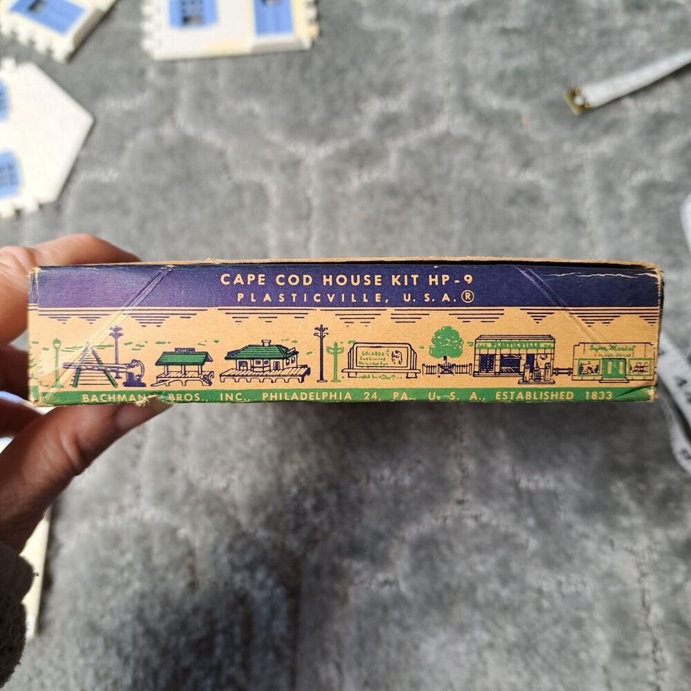 Vtg Plasticville Cape Cod House Kit USA HP-9 TRAIN ACCESSORY Hobby Collector HTF - Picture 15 of 16
